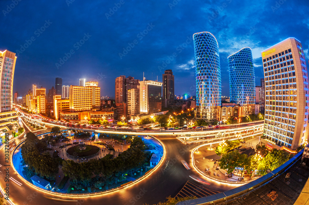 Fototapeta premium modern city at night