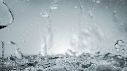 water splash, isolated on white