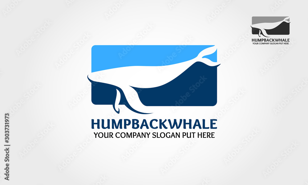 Hump Back Whale Vector logo template. The blue whale logo started as a project with a client. Hump Back Whale Vector logo template. The blue whale logo started as a project with a client.
