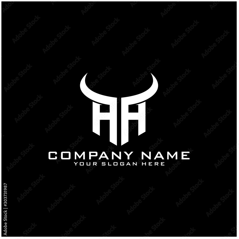Letter AA logo icon design template elements Letter AA logo icon design template elements