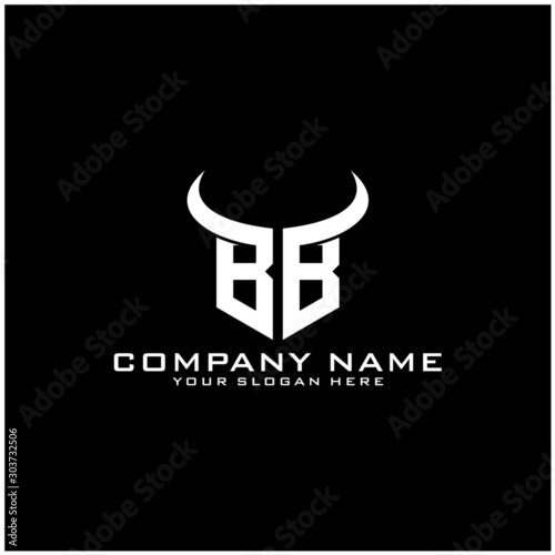 Letter BB logo icon design template elements
