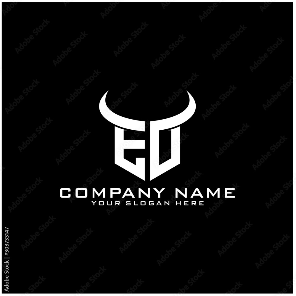 Letter ED logo icon design template elements Letter ED logo icon design template elements