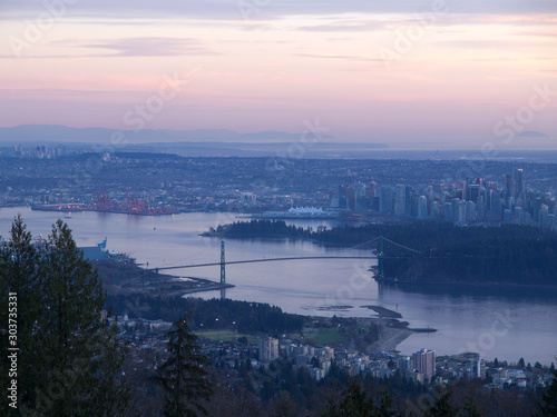 Vancouver city sunset and night scenes
