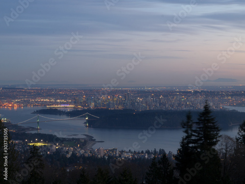 Vancouver city sunset and night scenes