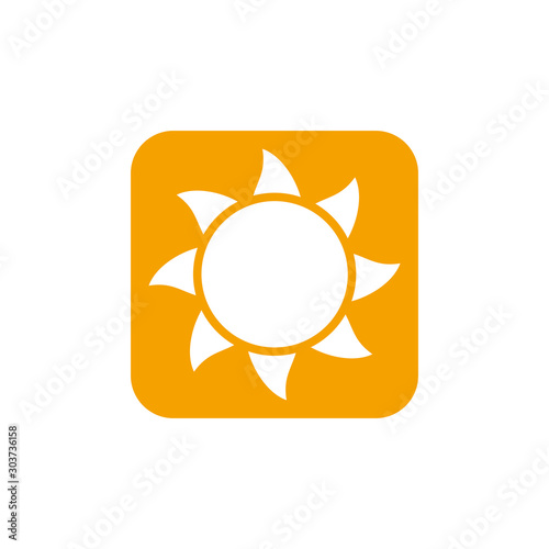 sun icon vector design symbol