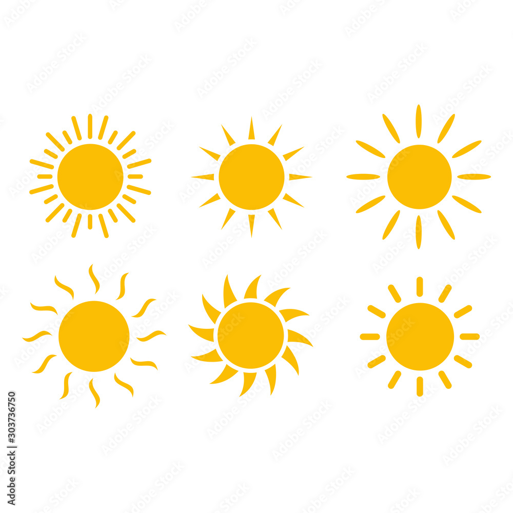 sun icon vector design symbol sun icon vector design symbol