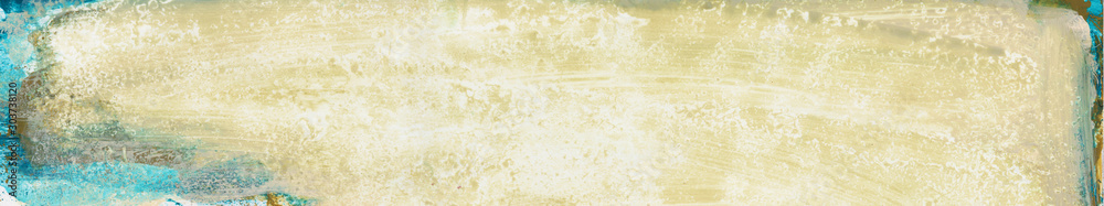 Fototapeta premium color texture banner background - painting palette - blue, green カラーテクスチャ バナー背景 パレット 青・緑