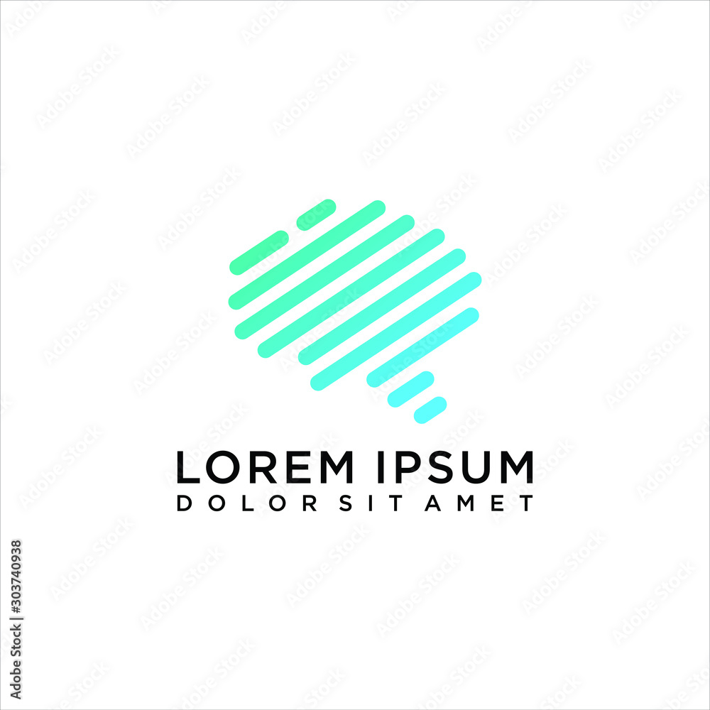 brain logo abstract technology vector brain logo abstract technology vector