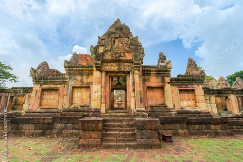 Ancient Khmer temple Prasat Muang Tam in Thailand.