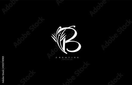 Decorative Letter B Monogram Logo