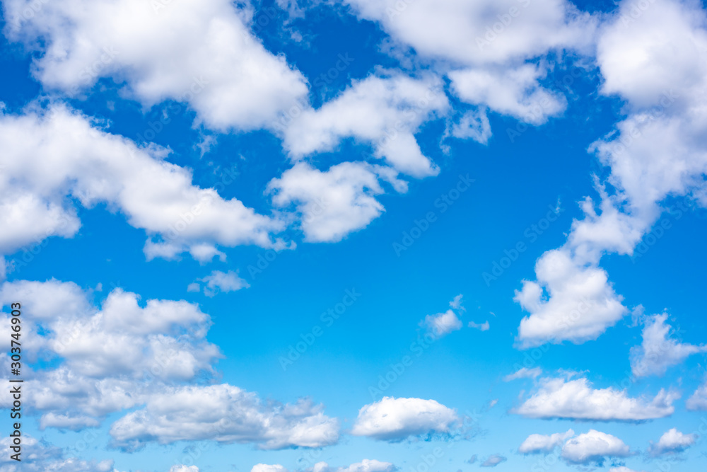 Blue sky with white clouds Blue sky with white clouds