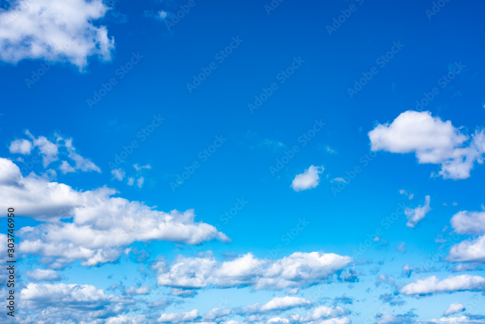 Blue sky with white clouds