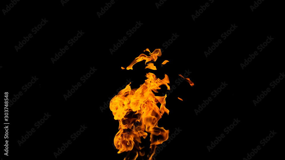 Fire flames on black background. fire on black background isolated. fire patterns Fire flames on black background. fire on black background isolated. fire patterns