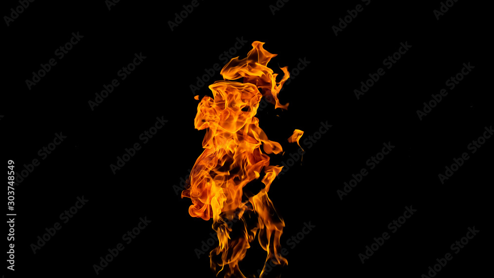 Fire flames on black background. fire on black background isolated. fire patterns Fire flames on black background. fire on black background isolated. fire patterns