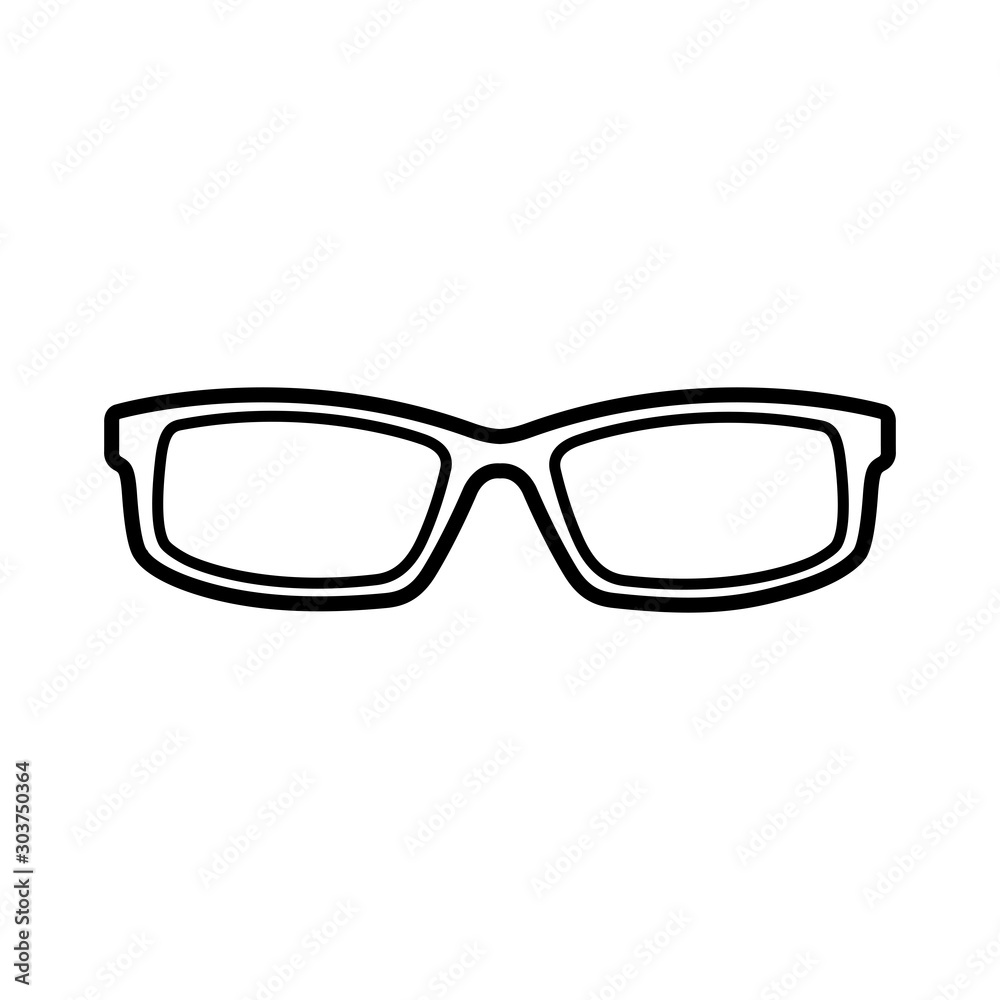 eye glasses icon vector design template