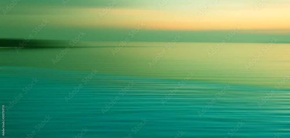 Motion blur background of refraction in water