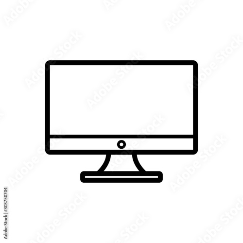 monitor - led icon vector design template