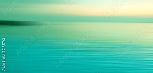 Blurred background of refraction in water