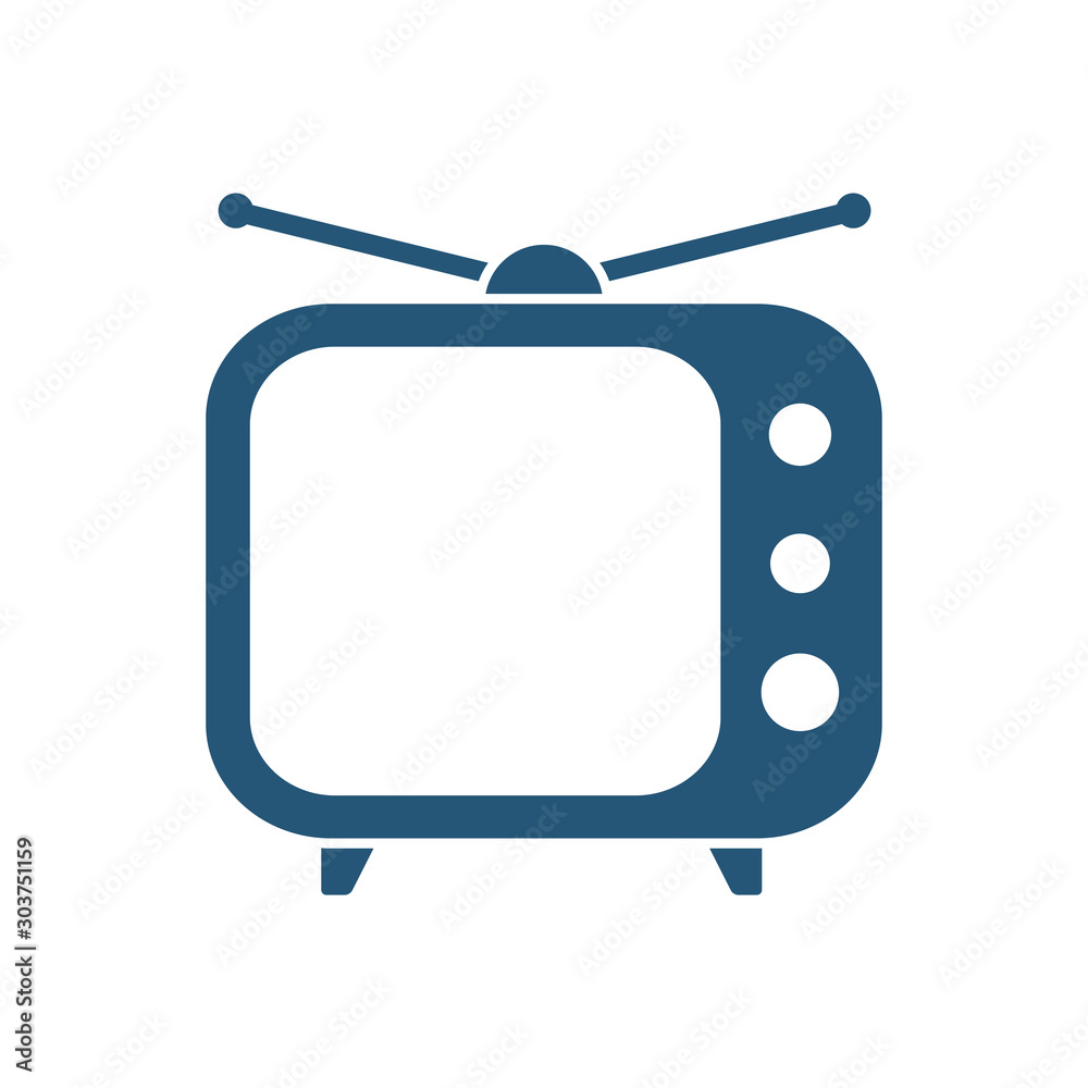 television icon vector design template television icon vector design template