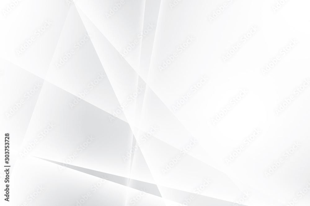 Obraz premium Abstract geometric white and gray color background. Vector, illustration. 