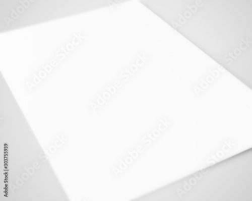 A5 A4 Flyer White Blank Mockup