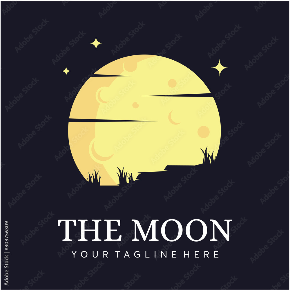 Moon Logo Design Template