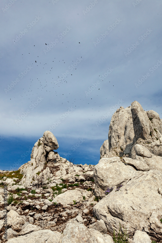 Rocks on the Velebit mountain, Croatia