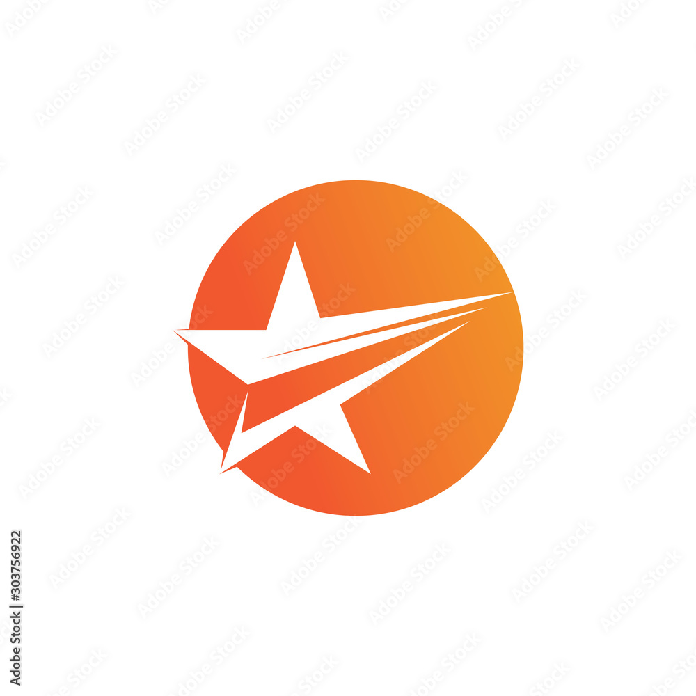 Fototapeta premium star logo template vector icon illustration design-vector