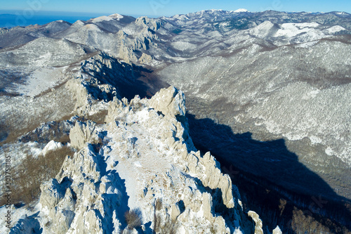 Winter on Dabarski kukovi, Velebit mountain, Croatia photo