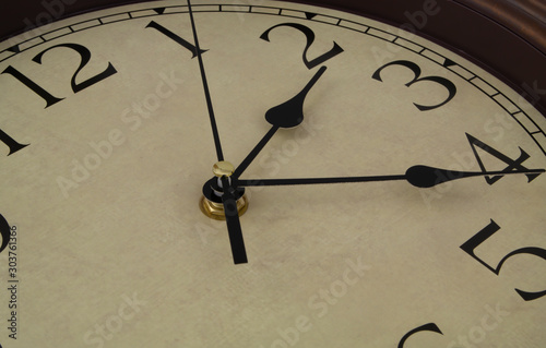 Old round vintage clock 
