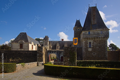 Castle Goulaine of the Loire valley in France,Europe