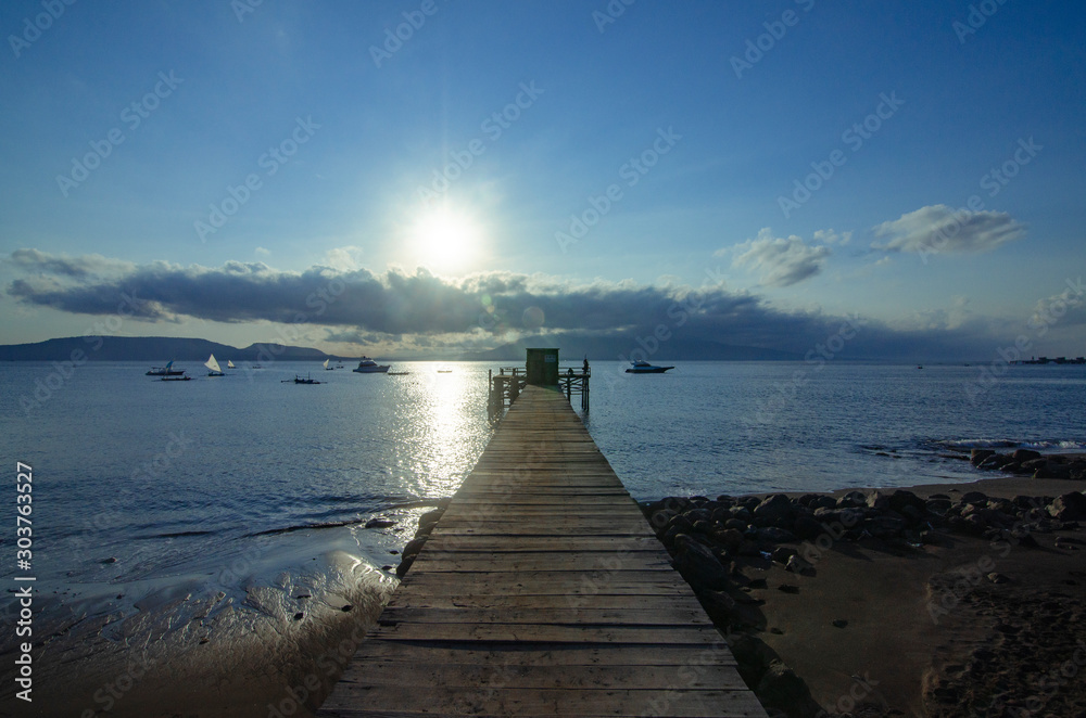 pier at sunrise - East Java, Indonesia pier at sunrise - East Java, Indonesia
