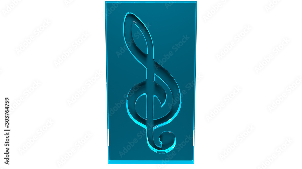 Obraz premium blue note