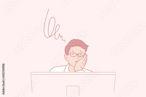 Brainstorming, thoughts, task, business concept.