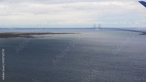Wallpaper Mural Ocean and bridge landing horizon view to Copehagen Denmark airport Torontodigital.ca
