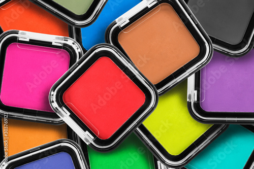 Fotografie, Tablou Colorful mat eyeshadows