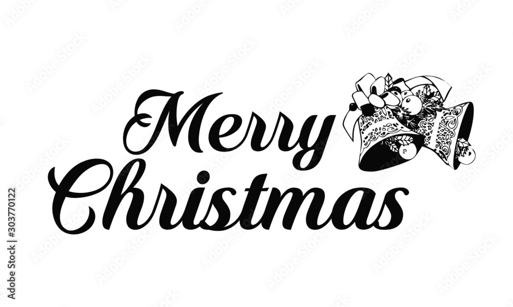 Merry Christmas Text, Creative typography for Holiday greeting, gift, poster Merry Christmas Text, Creative typography for Holiday greeting, gift, poster