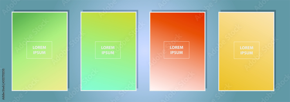 Modern vector template for cover, poster, brochure, mobile app. Abstract color gradient background Modern vector template for cover, poster, brochure, mobile app. Abstract color gradient background