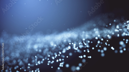 abstract background with particles © Yulia