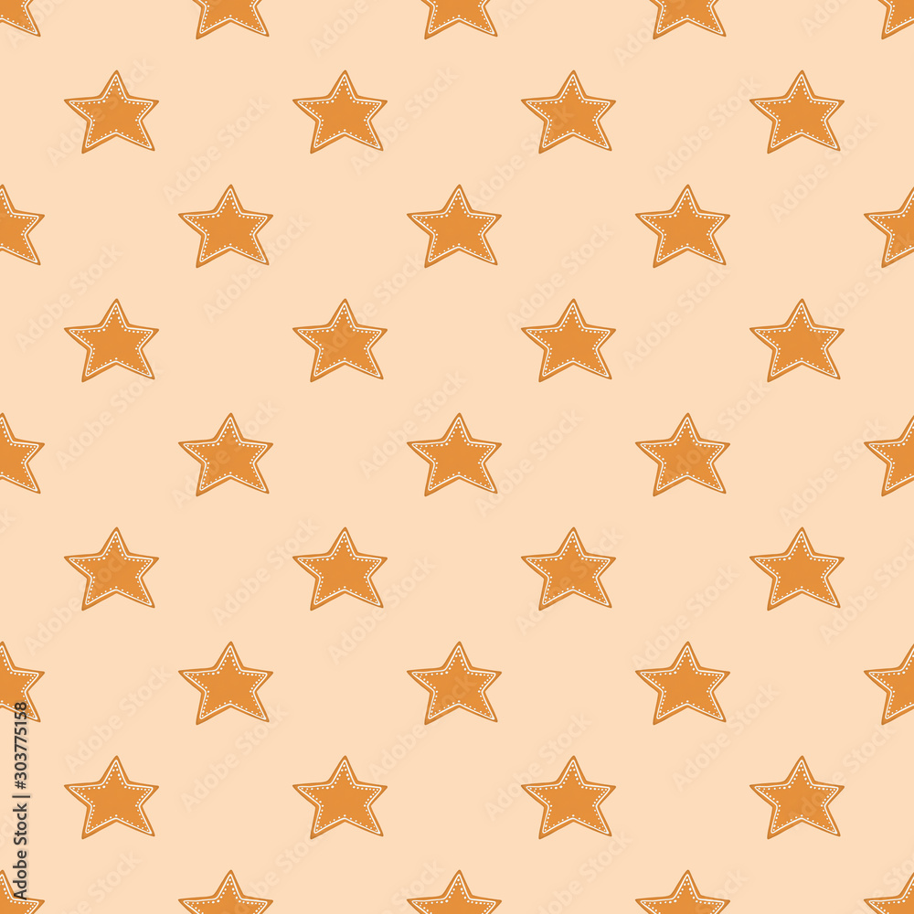 Christmas cookies seamless pattern. Christmas cookies seamless pattern.