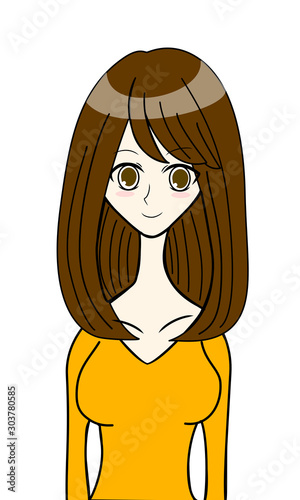 笑顔の女性１