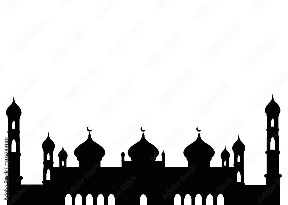 islamic arabic zayed grand mosque cartoon design