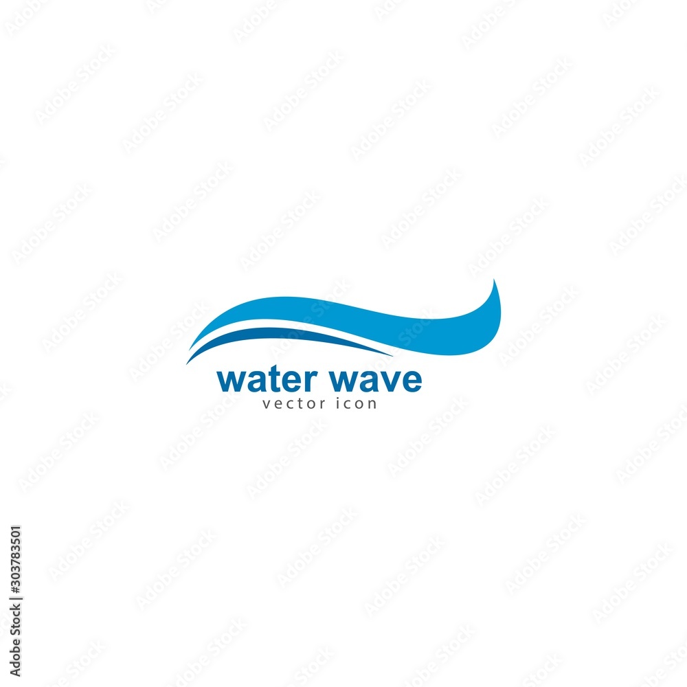 Water Wave Logo Template. vector Icon illustration design Water Wave Logo Template. vector Icon illustration design