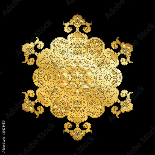 Eastern ethnic motif, traditional muslim ornament. Element for design. Vector illustration
