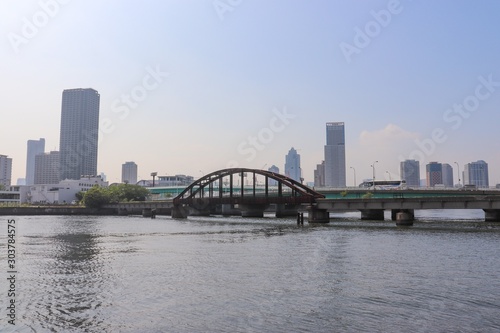 晴海橋梁付近の風景（東京都江東区） © sirius