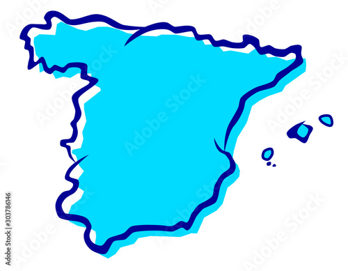 Karte Spanien - 4