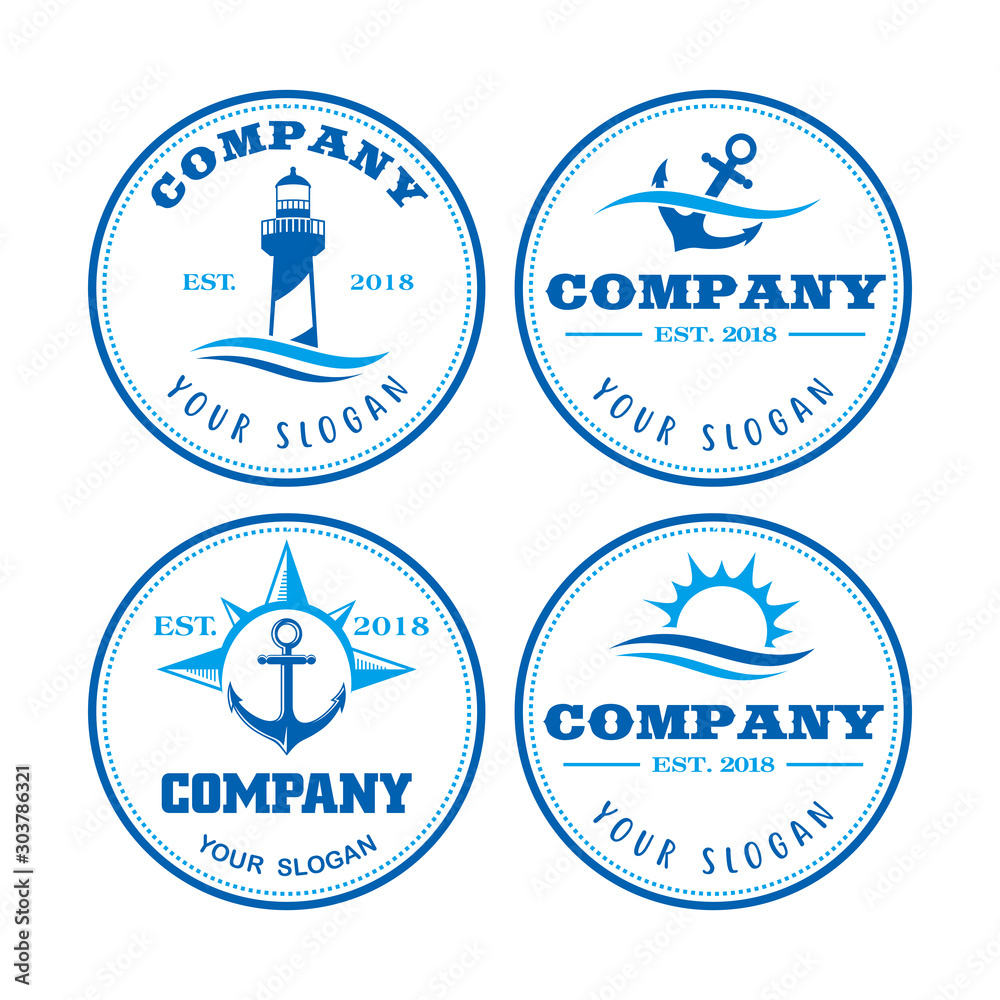 Coastal Logo, Light house Logo Coastal Logo, Light house Logo