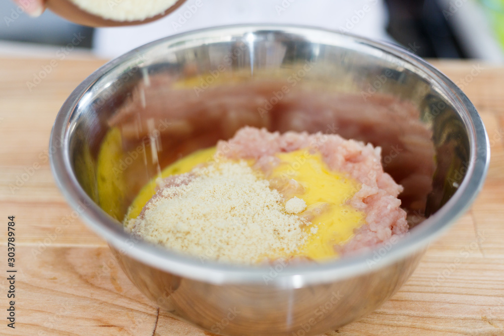 raw minced meat with cheese and egg raw minced meat with cheese and egg