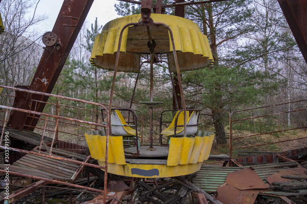 Vergnügungspark Tschernobyl Prypjat in der Exclusion Zone Vergnügungspark Tschernobyl Prypjat in der Exclusion Zone