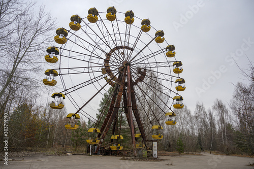 Vergnügungspark Tschernobyl Prypjat in der Exclusion Zone